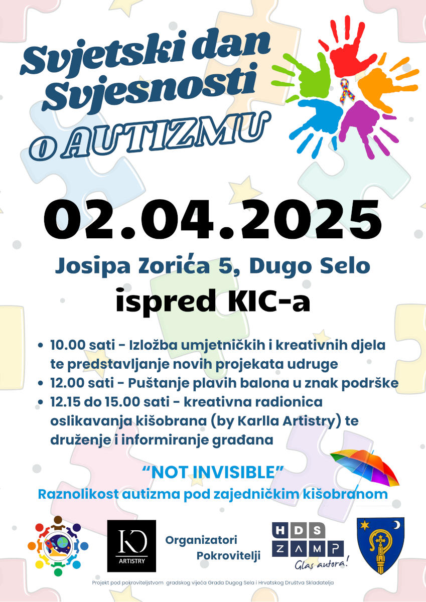 poziv na obilježavanje Svjetskog dana svjesnosti o Autizmu