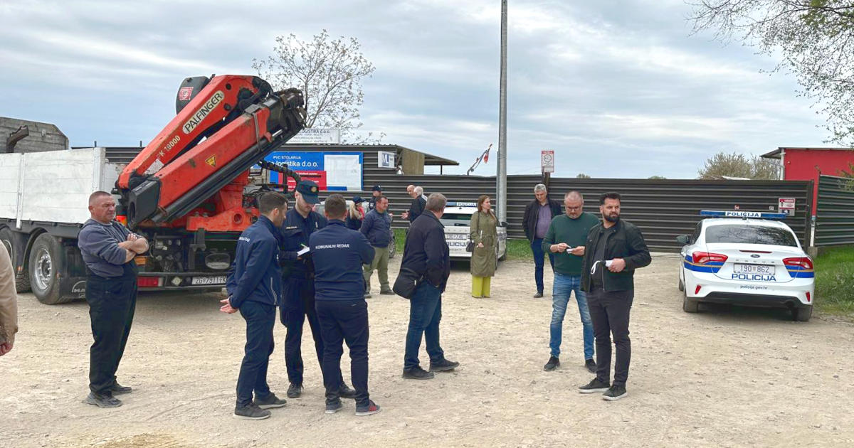 intervencija policije na nezakonitom deponiju otpada u Velikoj Kosnici